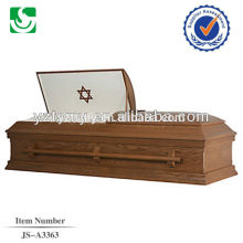 hot sale handcraft jewish wooden casket